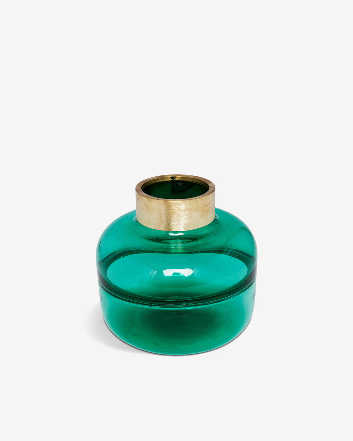 Belly green vase