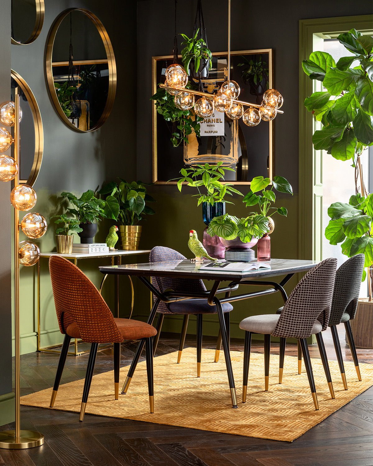 Hudson spisebordsstol, orange