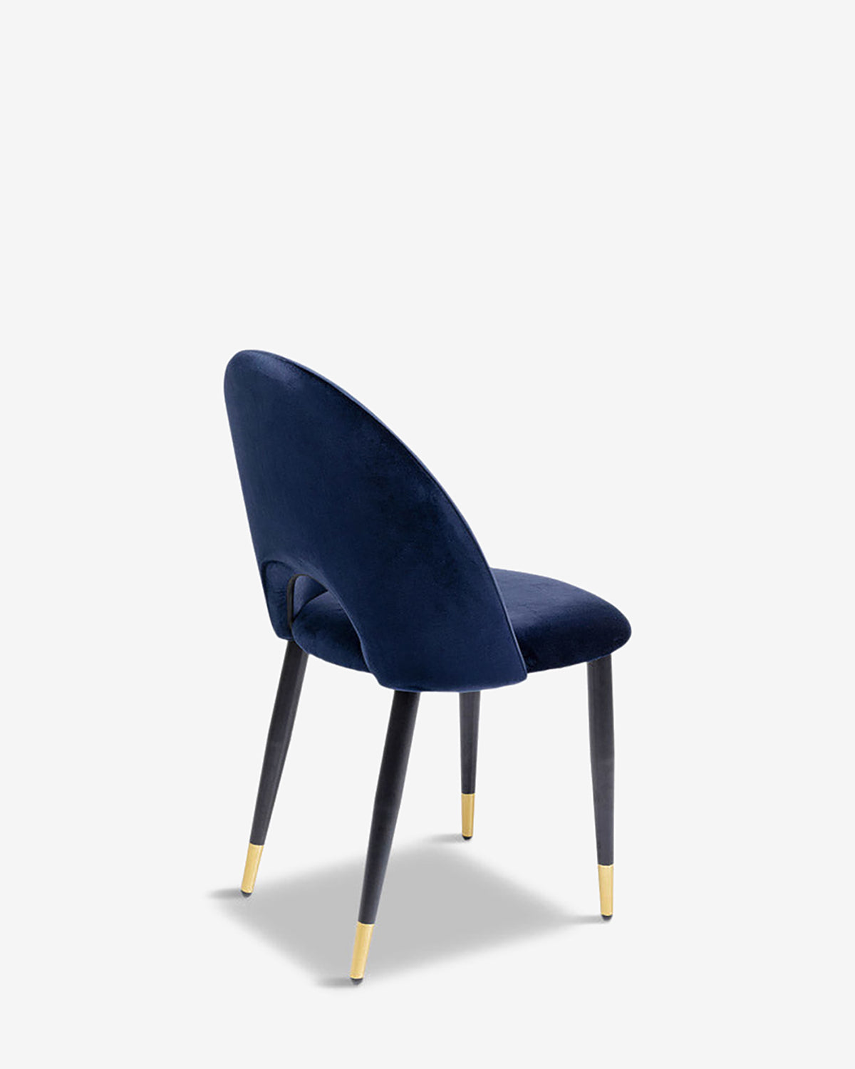Iris spisebordsstol, blå velour