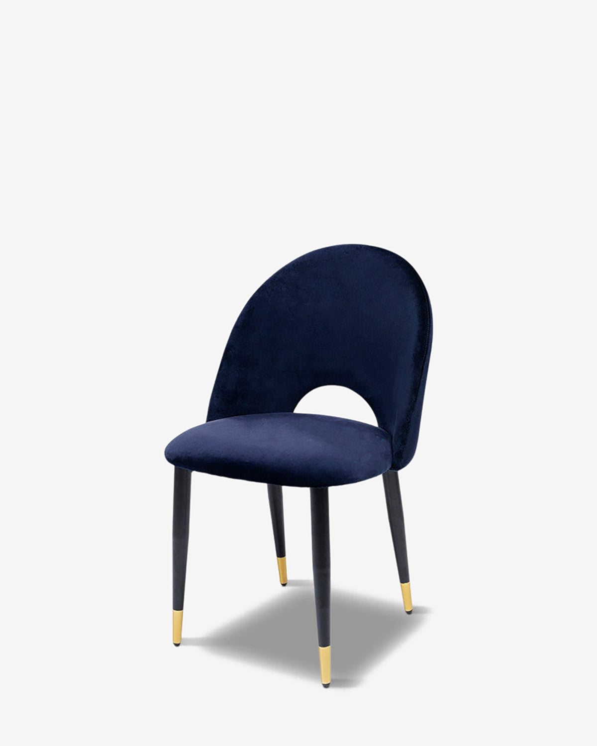 Iris spisebordsstol, blå velour