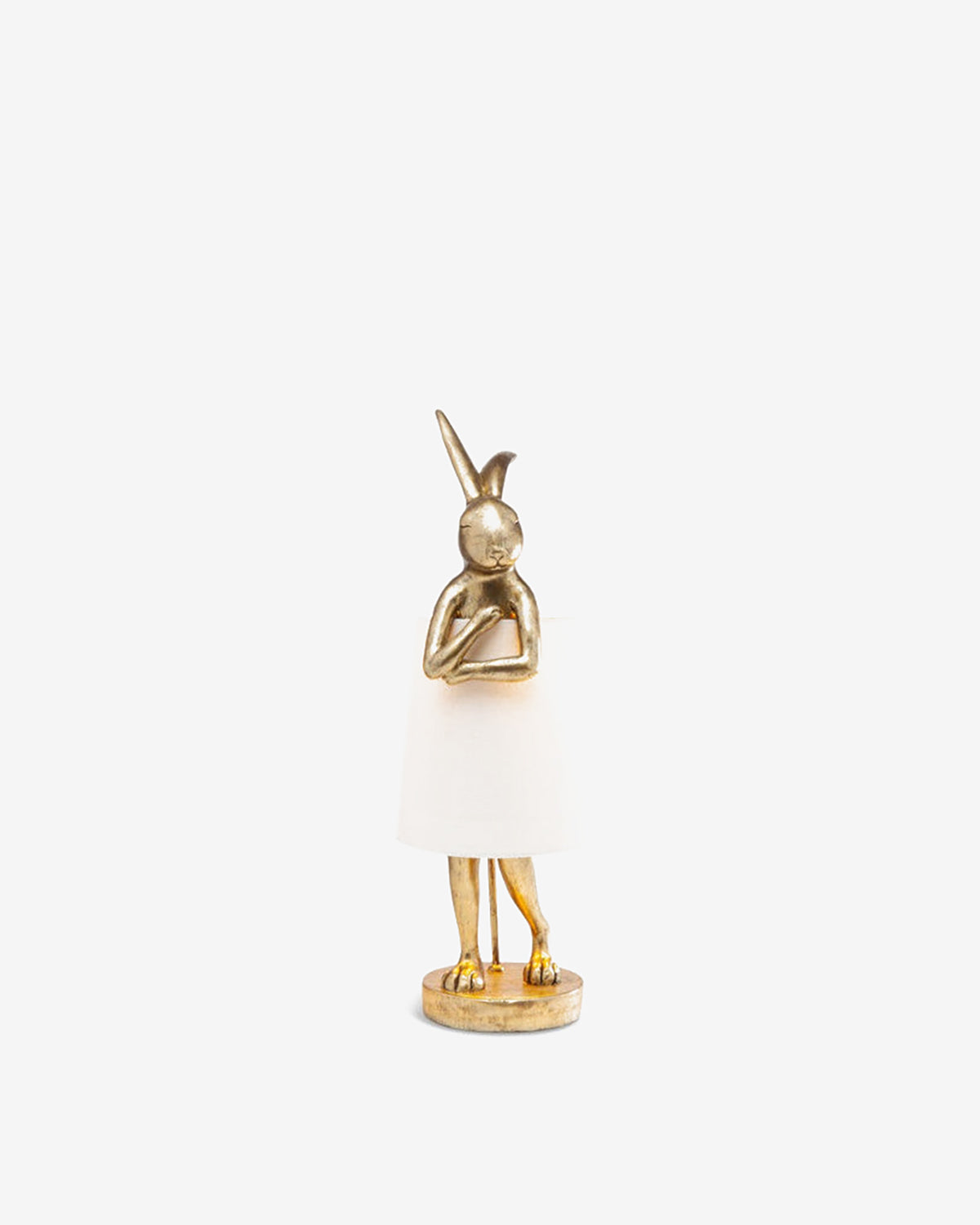 Kanin bordlampe m/skærm, 50cm