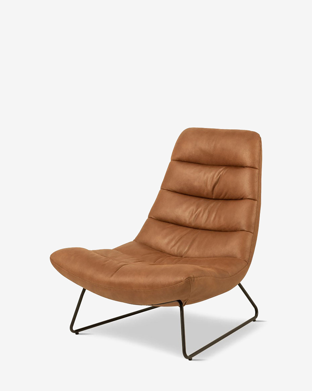 Siesta loungestol, cognac