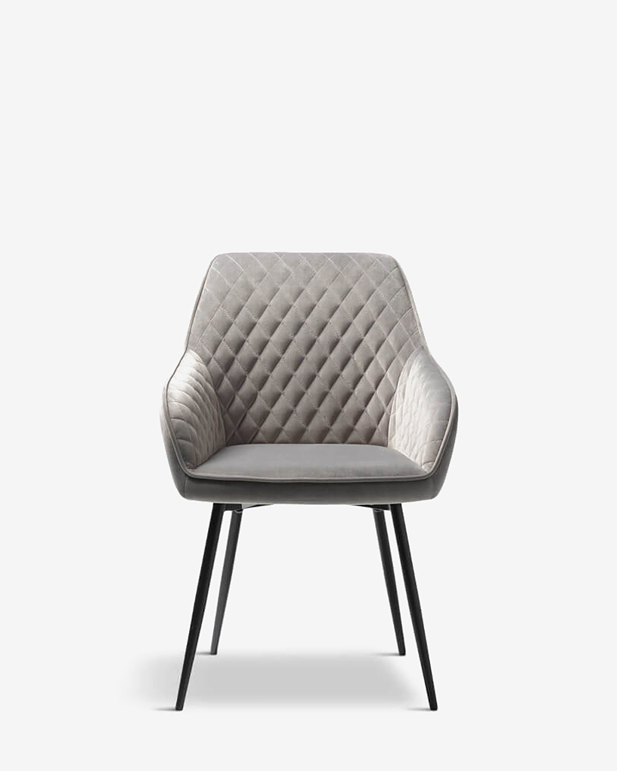 Milton spisebordsstol, grå velour