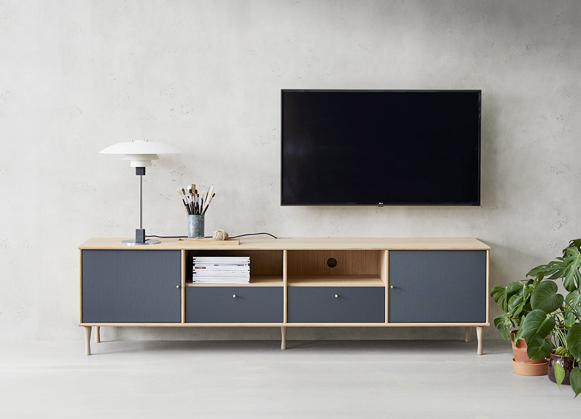 Mistral TV-bord, eg / antracit