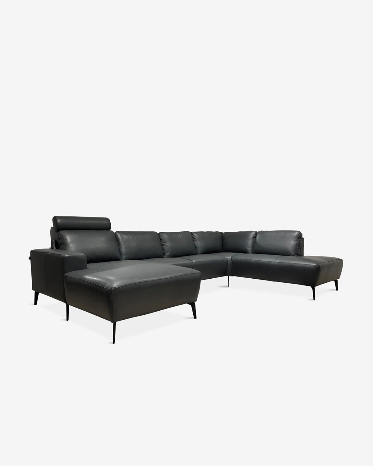 Modu byggesofa, antracite læder