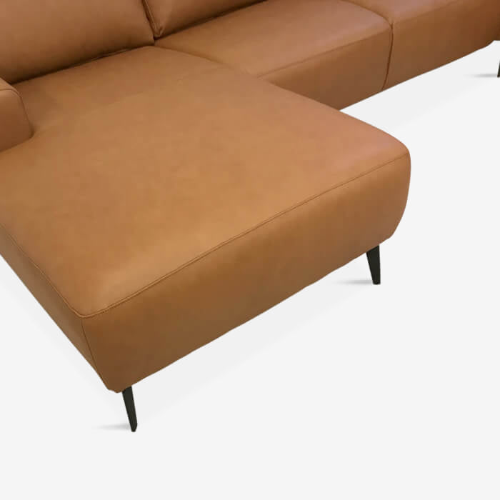Modu byggesofa, lys cognac læder