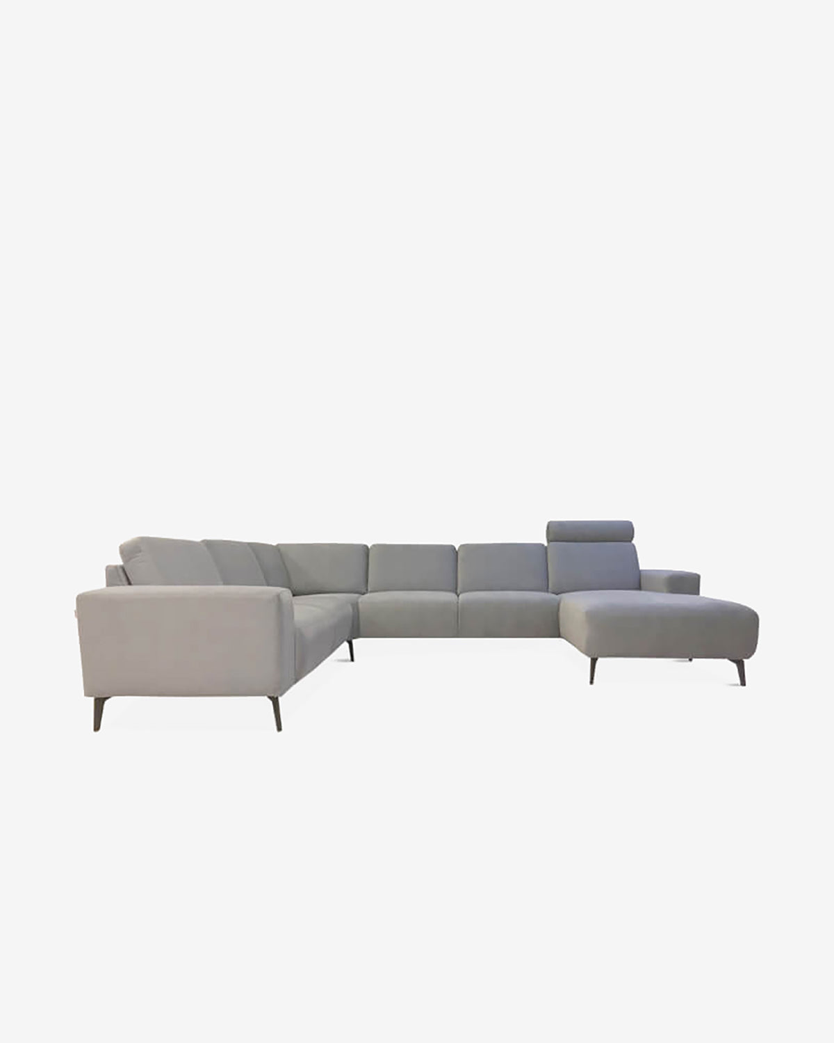 Modu byggesofa, lysegrå velour