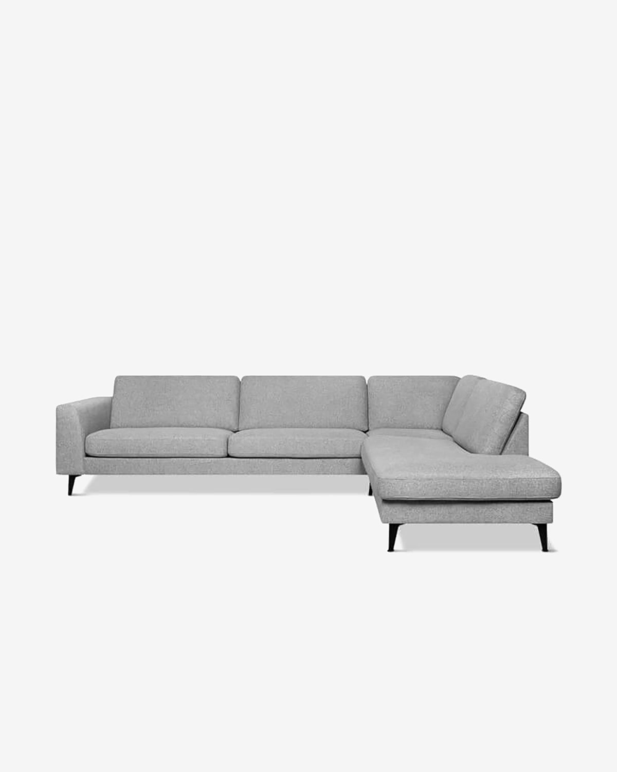 Nova hjørnesofa m/open end, lys grå