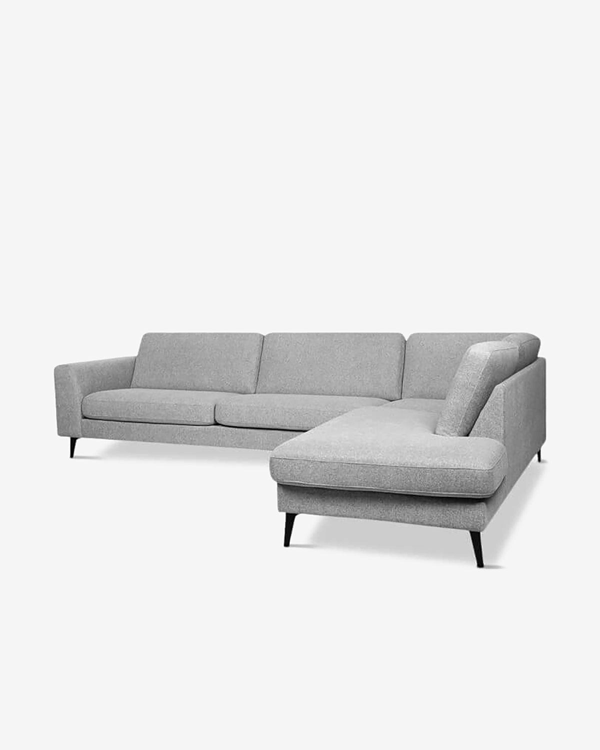 Nova hjørnesofa m/open end, lys grå