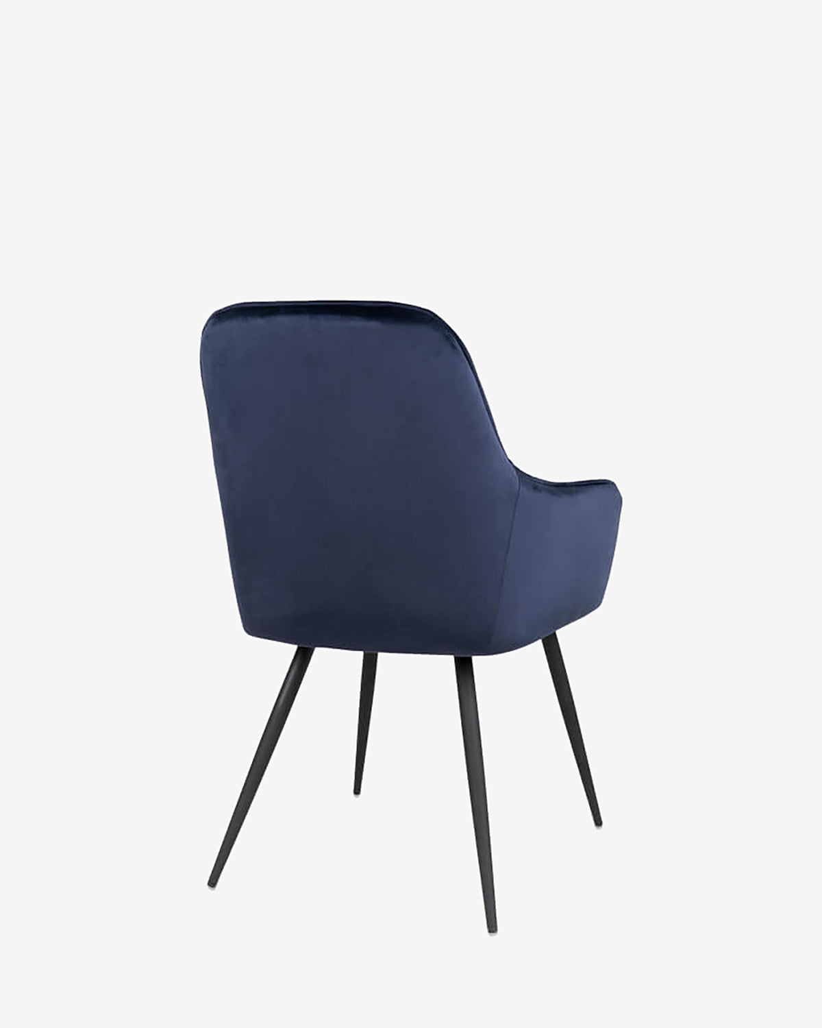 Olly spisebordsstol, mørkeblå velour