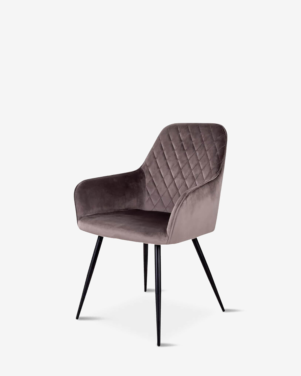 Olly spisebordsstol, gråbrun velour