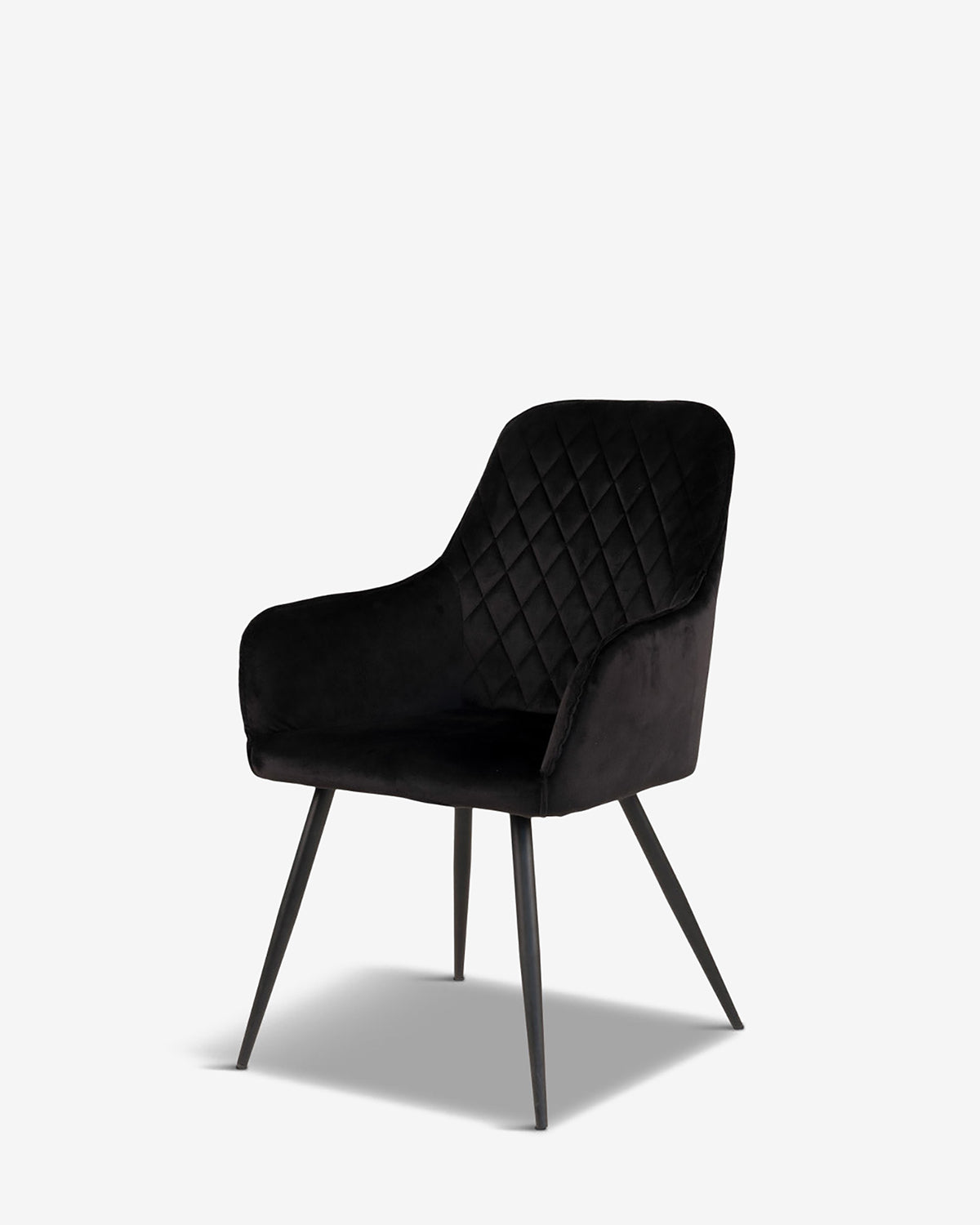 Olly spisebordsstol, sort velour