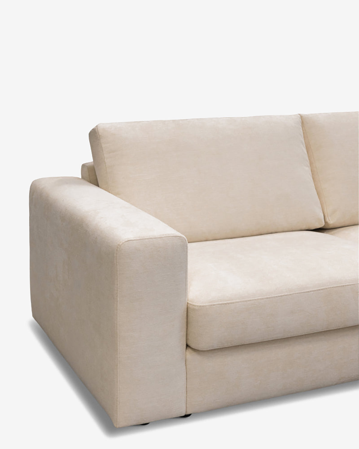 Riva sofa m/chaiselong, Ivory