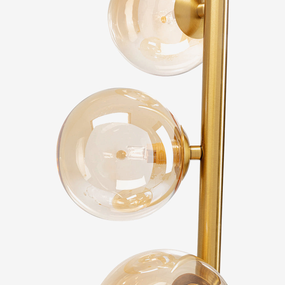 Scala balls gulvlampe, messing