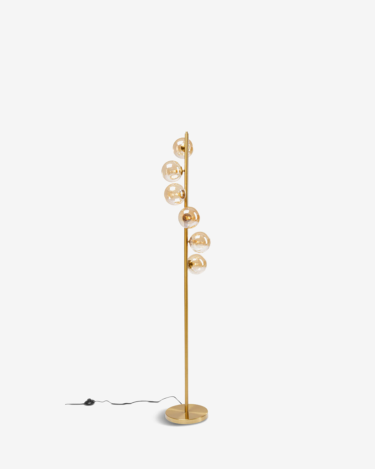 Scala balls gulvlampe, messing