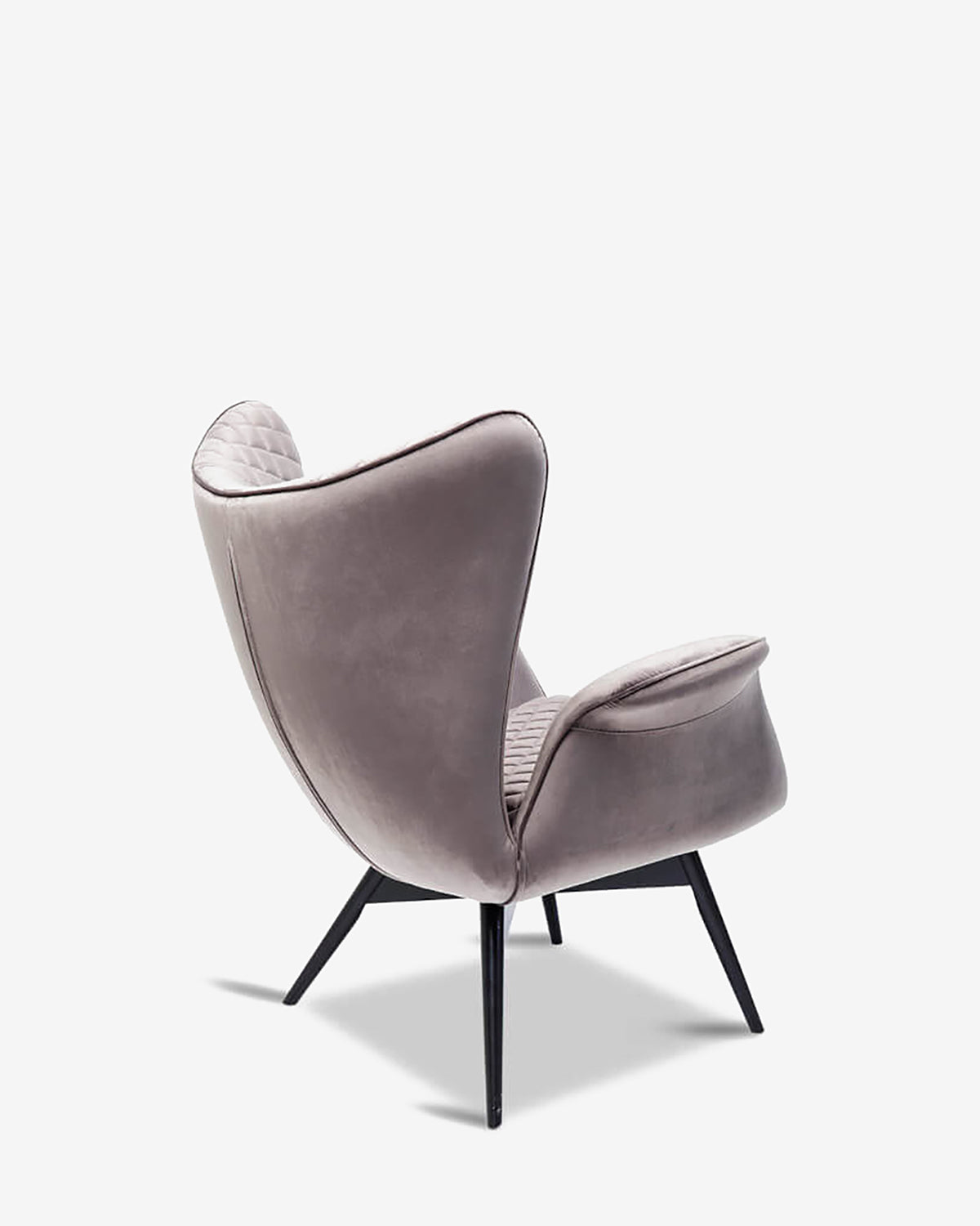Tudor lænestol, silver velvet