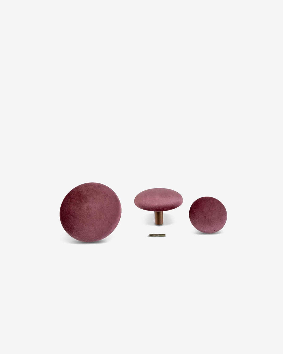 Round knager, rosa velour