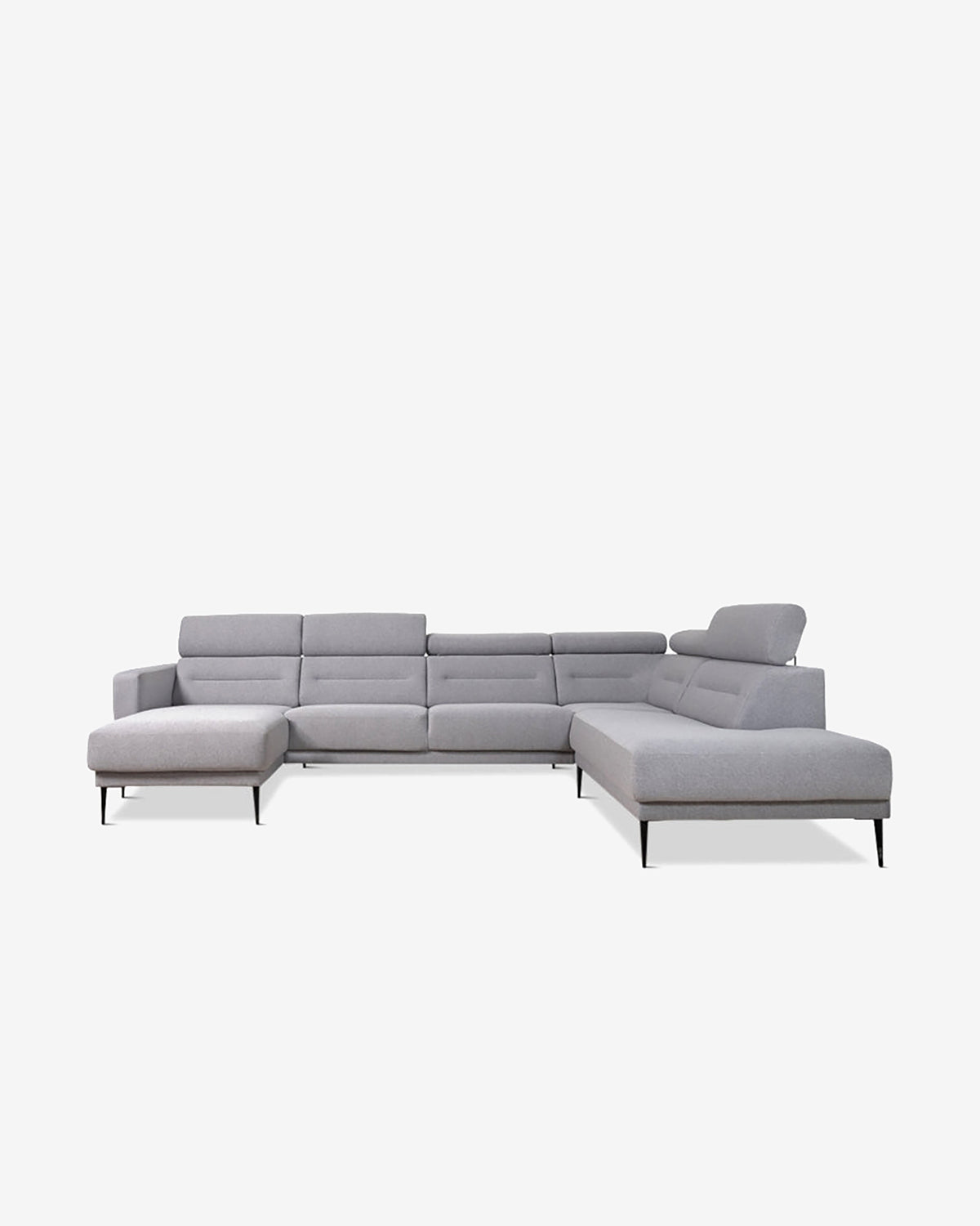 Vizion hjørnesofa m/chaiselong, grå