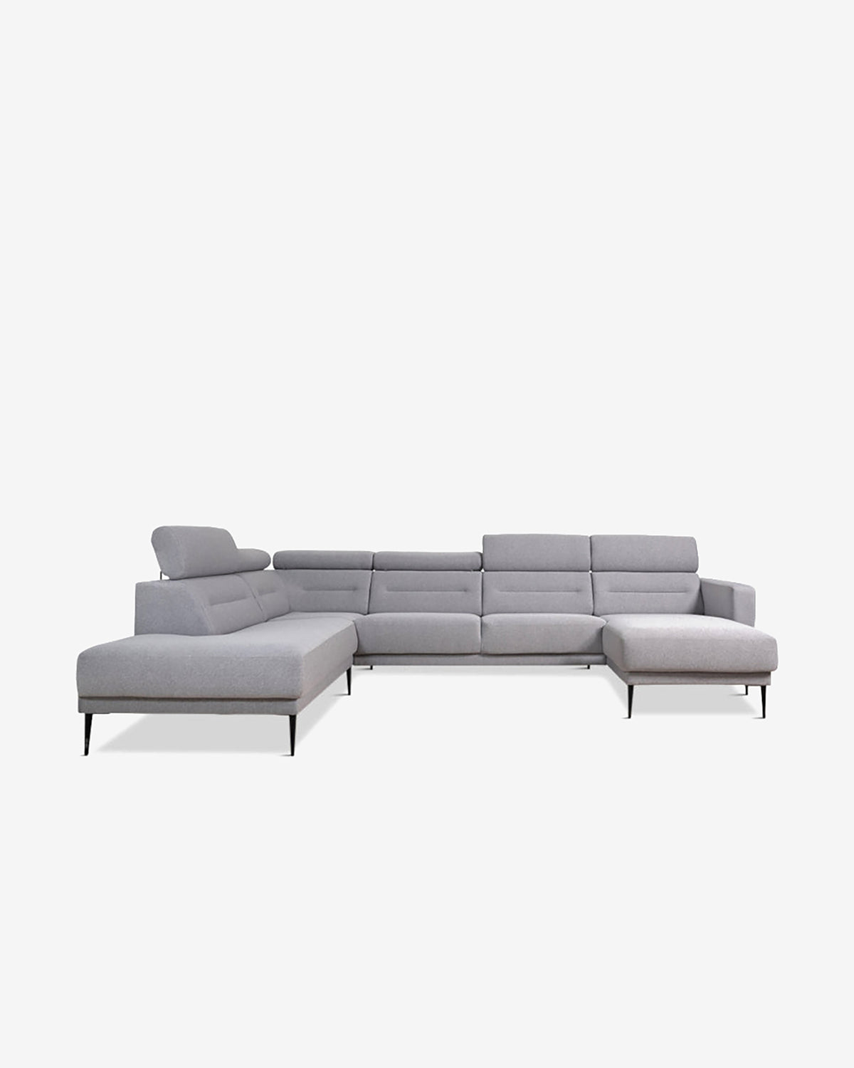 Vizion hjørnesofa m/chaiselong, grå