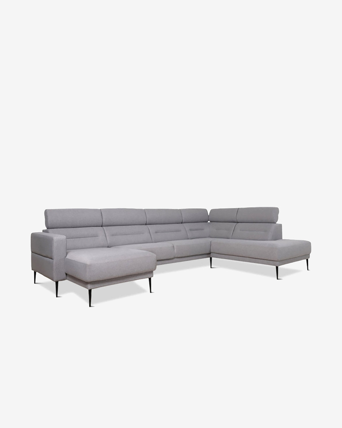 Vizion hjørnesofa m/chaiselong, grå