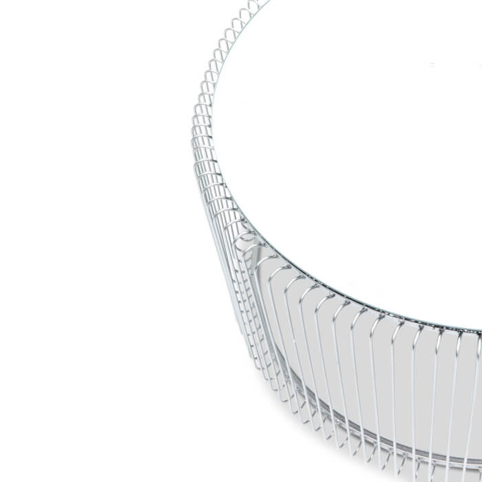 Wire sofabords sæt, silver